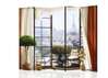 Screen - Window with red curtains overlooking Paris., 3